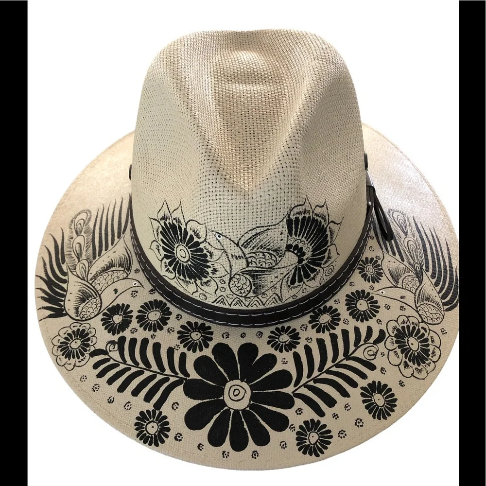 Hand painted Mexican hat size M